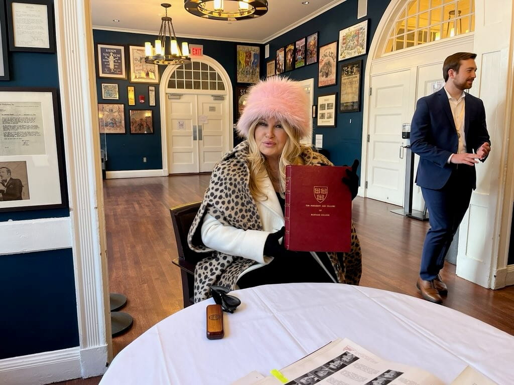 Jennifer Coolidge, actress and recipient of 2023 Hasty Pudding Woman of the Year Award